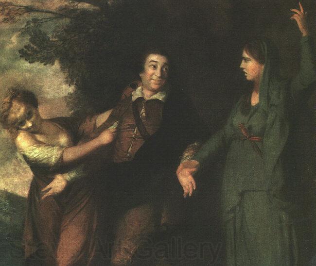 Sir Joshua Reynolds Garrick Between Tragedy and Comedy Spain oil painting art